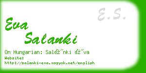 eva salanki business card